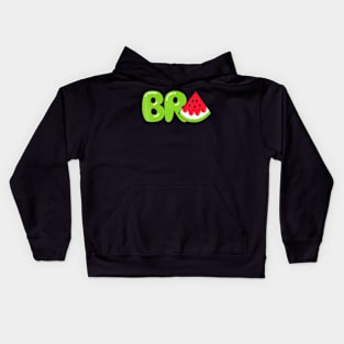 Bro Watermelon T-Shirt Cool Summer Tropical Fruit Melon Kids Hoodie